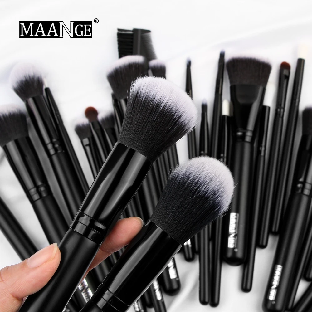 MAANGE Профессиональные кисти для макияжа из натуральных волос набор кистей
