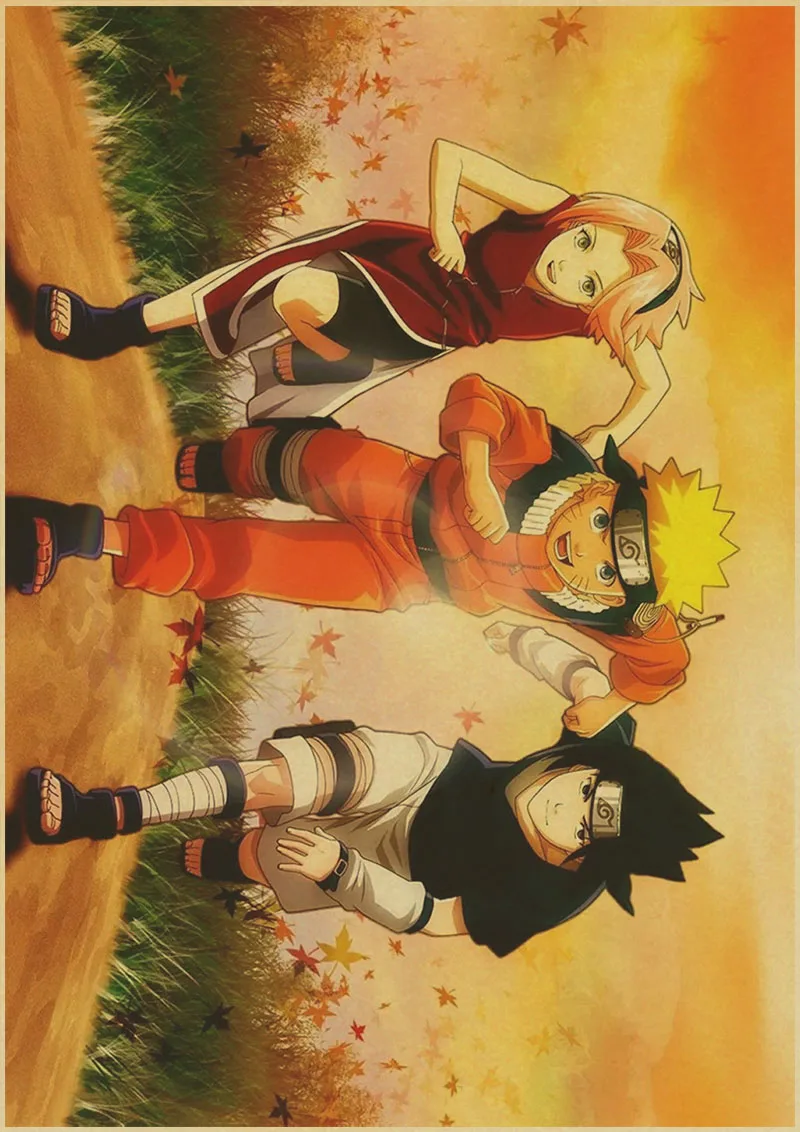 K020 Винтаж Ретро аниме постер аниме постеры Uzumaki постер Naruto Luffy Wanted цельный Бар Кафе домашний декор наклейка на стену - Цвет: K020