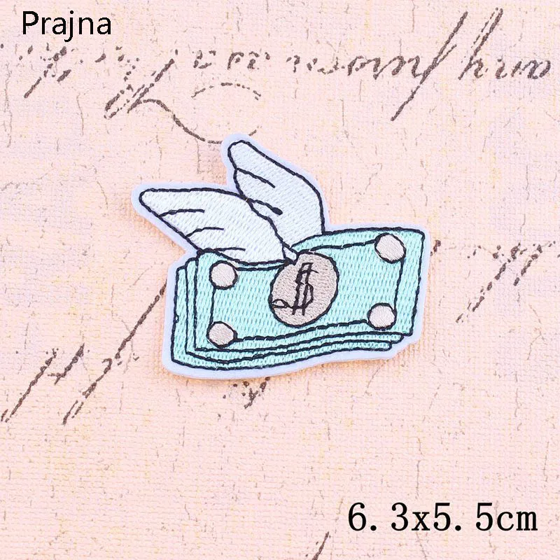 Prajna Fire Nirvana Bowie патч змея кости дешевые вышитые нашивки значки покер карты аппликация пришить железные нашивки для одежды - Цвет: Лазерный