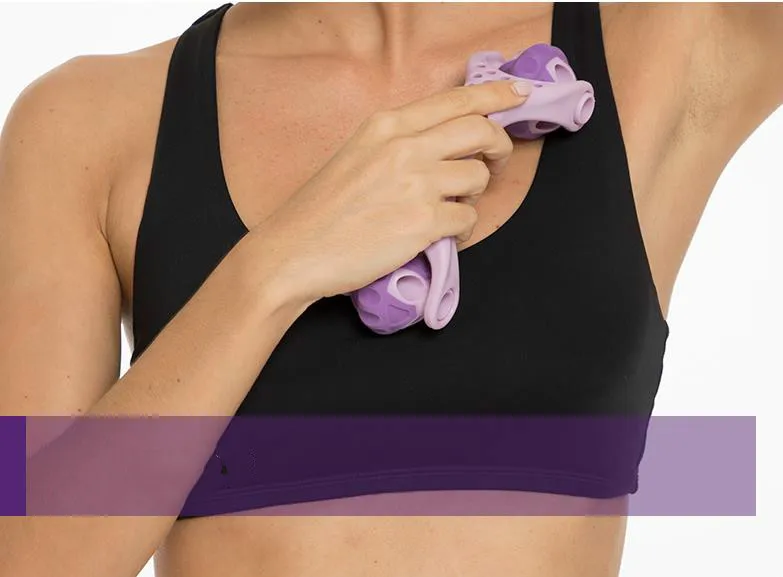 Hand-held muscle relaxation ball gun fascia yoga massage fitness relaxer mace roller body massager multifunct | Красота и здоровье
