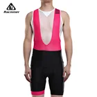 Racmmer 2020 мужские летние шорты-комбинезон с для велоспорта Coolmax Китай 5D гелевая прокладка велосипед Bib колготки Ropa Ciclismo брюки Италия Силиконовые Захваты