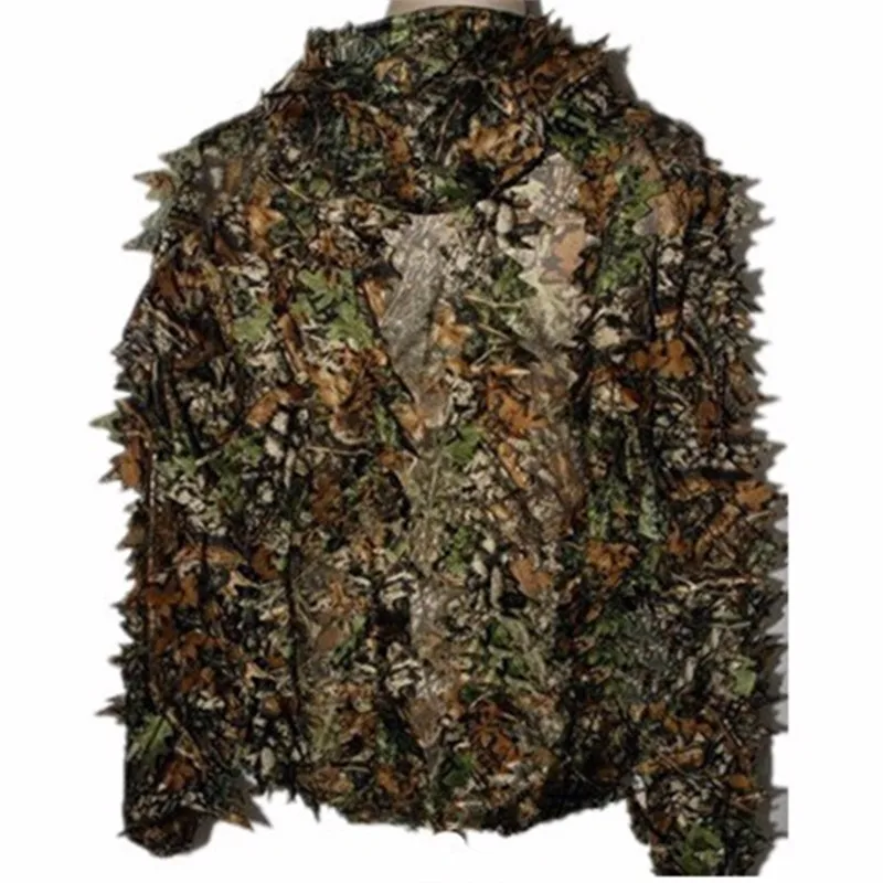 Унисекс Chasse Топ Пейнтбол Ghillie костюм камуфляж 3d лист Realtree Снайпер для отдыха на