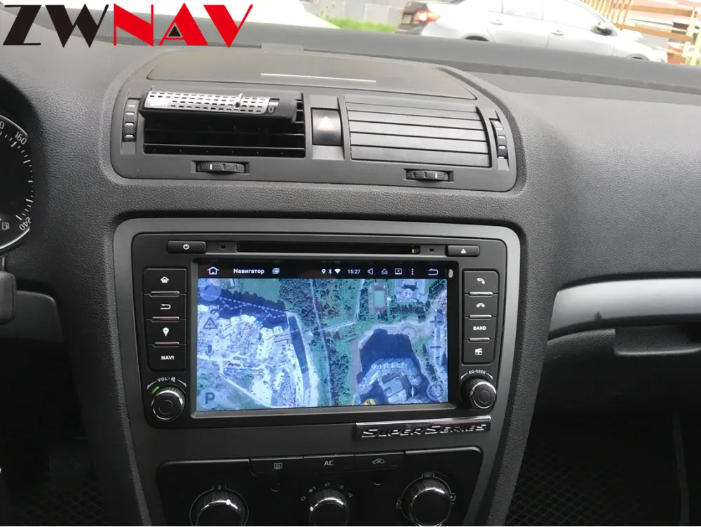 Zwnav Android 9,0 4+ 32 ГБ Автомобильный dvd-плеер для Skoda Octavia 2008- радио Ibiza gps навигация зеркальное соединение головное устройство