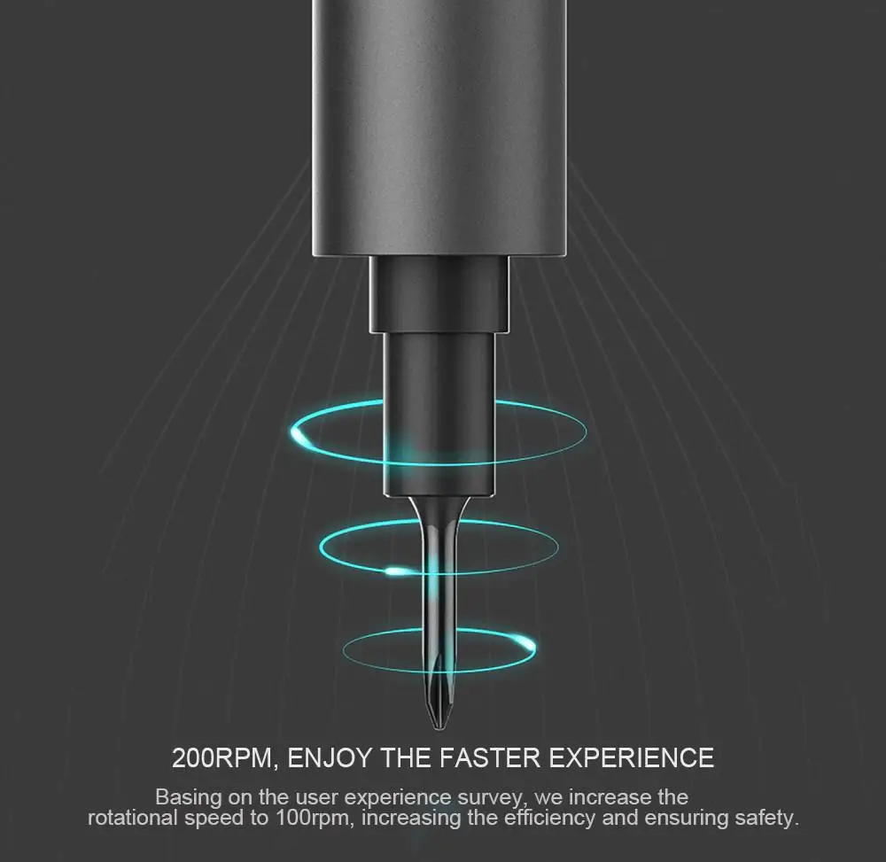 Электроотвертка 64 в 1 XIAOMI Mijia Wowstick 1F+ беспроводной LED шуруповерт Mi литий-ионный