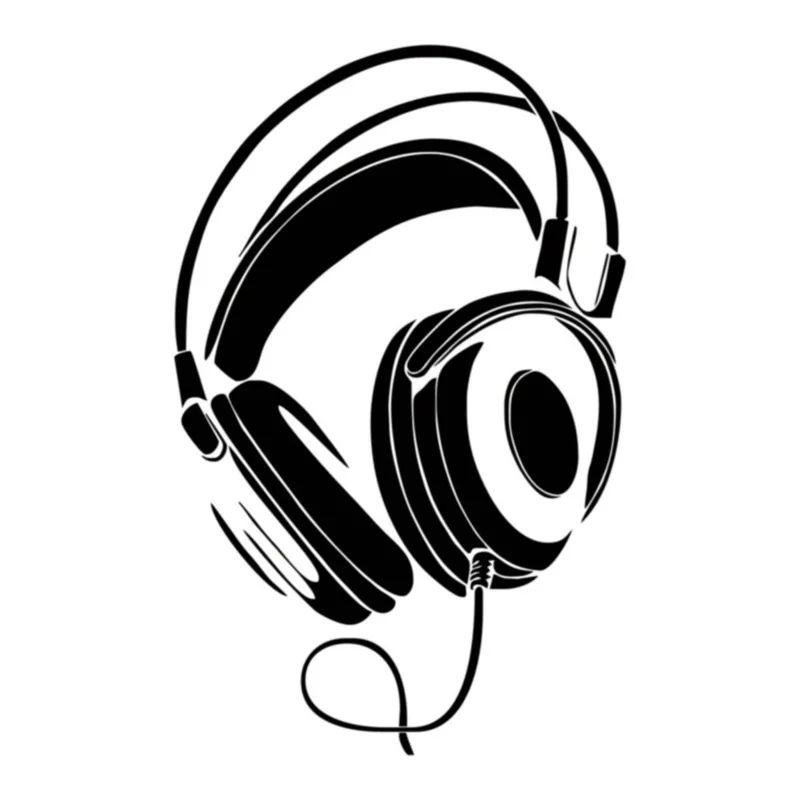 Стильная музыкальная DJ гарнитура 11 2*17 7 см с автомобильной наклейкой интересные