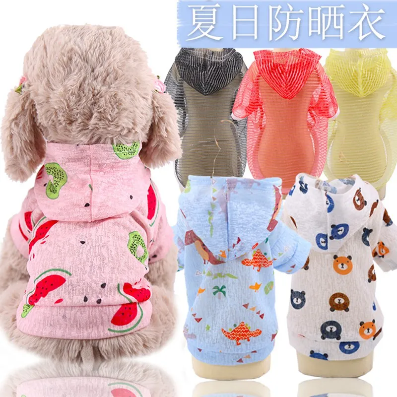 Солнцезащитная Одежда для собак Pomeranians Frenchie одежда бульдога красная собака