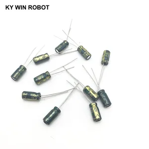 50 шт.лот 100 мкФ 16V 100mf 105C 5x11mm Алюминиевый электролитический конденсатор 16V100UF радиальный свинцовый 50 шт