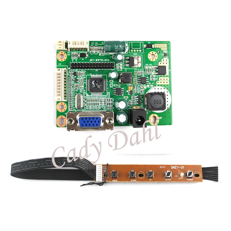 VGA сигнал 30P LVDS плата контроллера с 2/6 контактами 2,0 мм светодиодный инвертор с подсветкой DIY для Raspberry PI 3 1"-24" ЖК-дисплей Панель