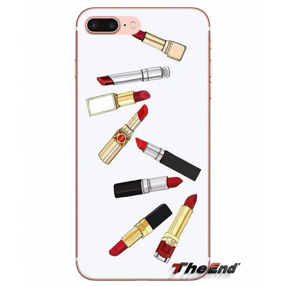 Для Apple iPhone X 4 4S 5 5S SE 5C 6 6S 7 8 Plus 6Plus 7plus 8plus Fundas Coque инструменты губная помада Красота