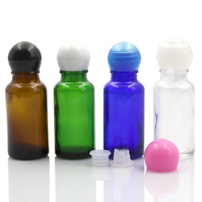 20ml Glass Toner Bottle Spherical Lid Essential Oil Refillable Cosmetic Packaging Vial Empty Emulsion Containers Bottles | Красота и