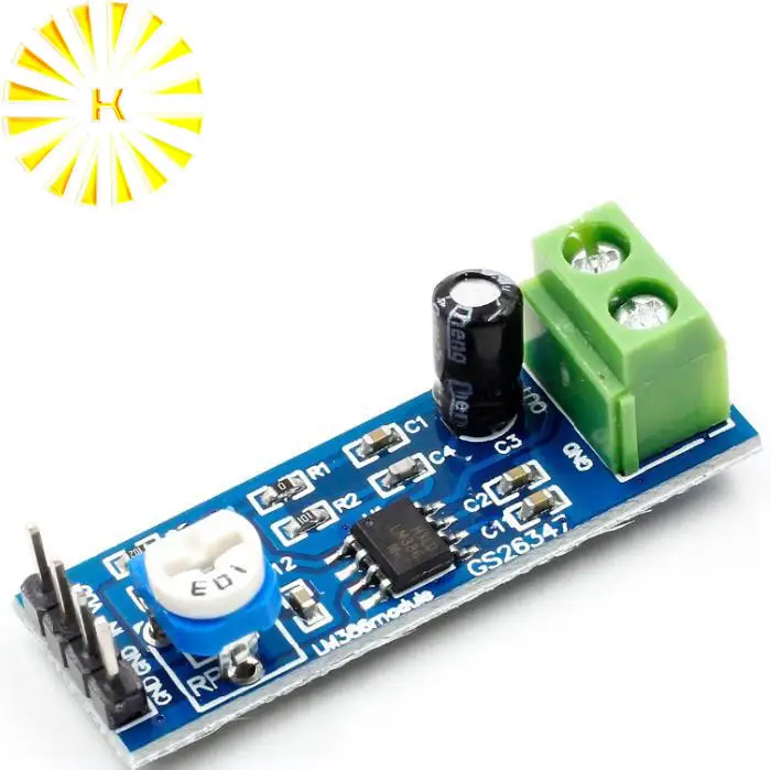 DIY LM386 супер аудио усилитель 200X усиление моно Модульная плата 5 12 в