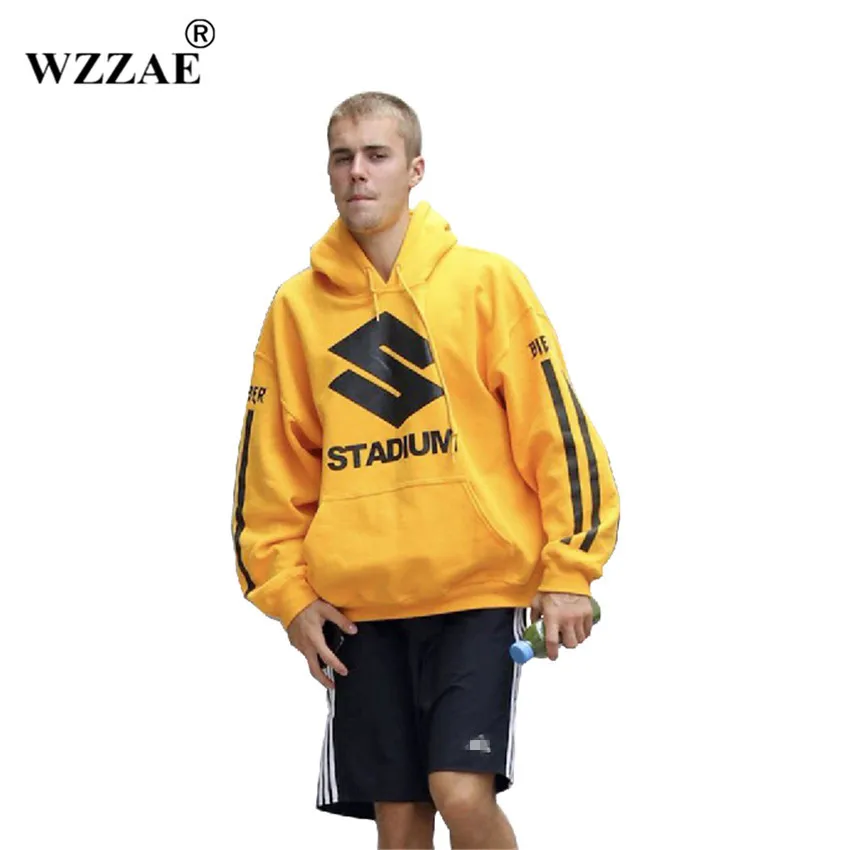 Yellow 1 Джастин Бибер, новинка, брендовая толстовка, толстовки, модные мужские/wo мужские толстовки и свитшоты, одежда желтого цвета в стиле хип-хоп, верхняя одежда - Цвет: Yellow 1