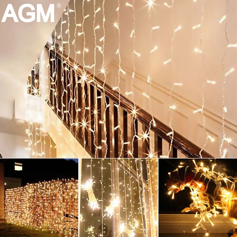 СВЕТОДИОДНАЯ Гирлянда для занавесок сосулька 5 м 96 светодиодов дропшиппинг 0 3