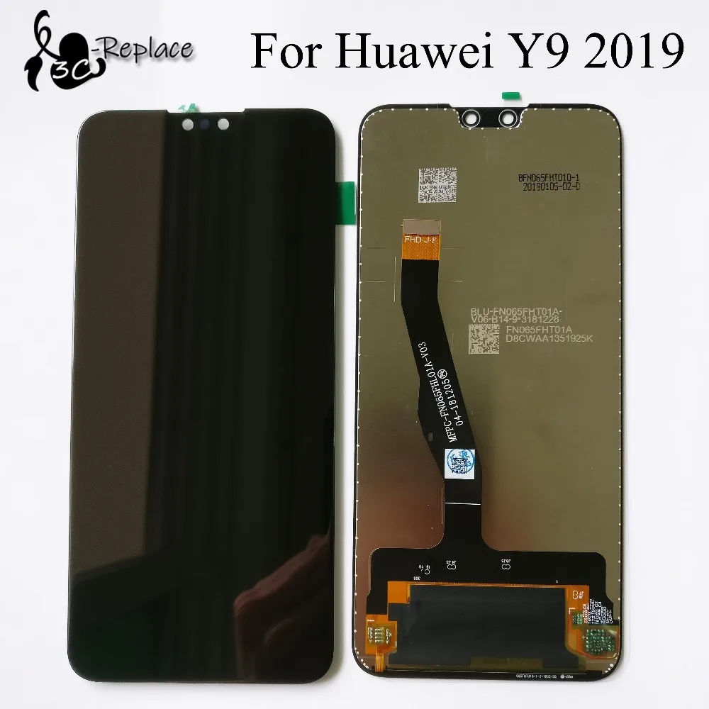 100% протестированный оригинальный 6 5 дюймовый для Huawei Y9 2019 JKM LX1 LX3 L21 ЖК дисплей