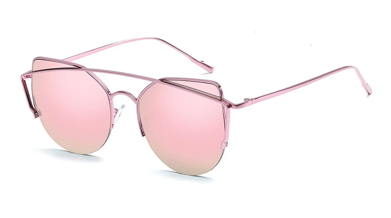 C5 Pink Pink HBK Cat глаз Сексуальная солнцезащитные очки Для женщин негабаритных прозрачный металлический каркас солнцезащитные очки градиентные линзы розовый чёрный; коричневый Óculos De Sol Новые - Цвет линз: C5 Pink Pink