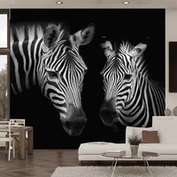 custom photo wall paper 3d black and white zebra murals living room study background wall home decor abstract art wallpapers 3 d
