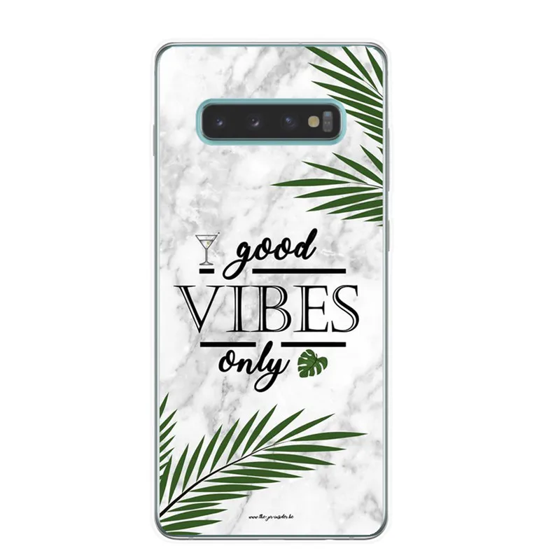 Модные цветы чехол для samsung Galaxy S5 S6 S7 S8 S9 плюс S7Edge S6Edeg S10 плюс S10E S10+ M10 M20 силиконовый Мрамор чехол для телефона