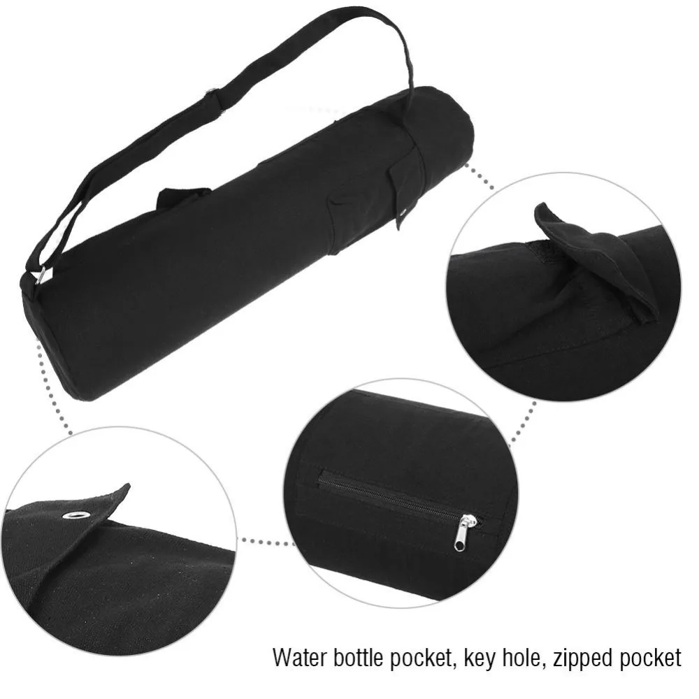 Yoga Mat Storage Bag Large Capacity Adjustable Strap Exercise Fitness Carrier Tote Sling Backpack | Спорт и развлечения