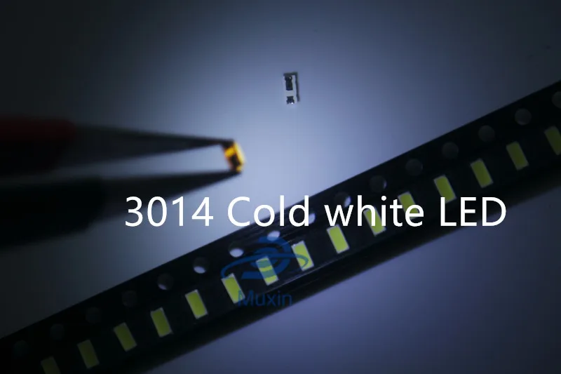 50 шт./лот 3014 SMD светодиодный чип холодный белый ультра яркий 0 1 Вт 9 13 лм 30 мА 3 в