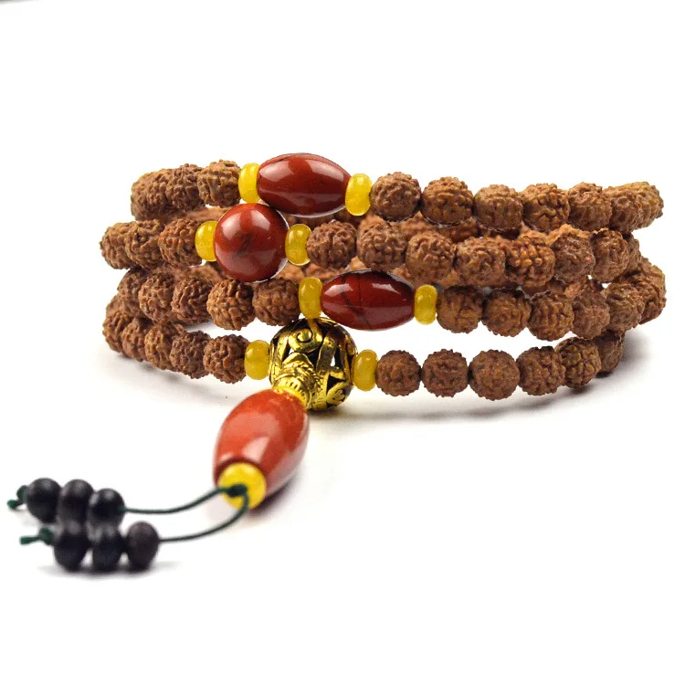 Тибетские 108 Kingkong семена Бодхи для медитации и молитвы Mala Nepal Rudraksha Bodhi браслет с