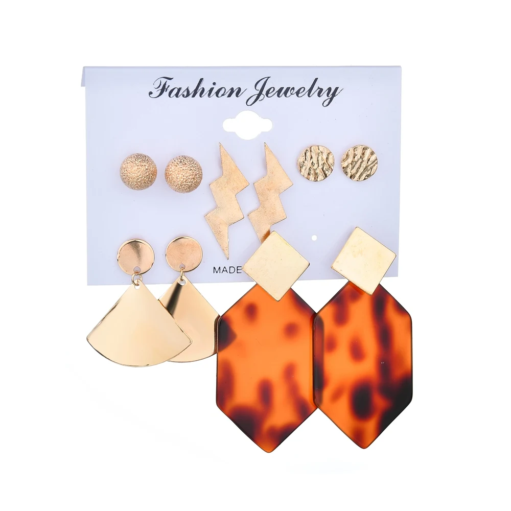 MissCyCy 2020New Flower Stud Earrings Set Tassel For Women Bohemian Shell Gold Long Earring 2019 Female Fashion Jewelry | Украшения и