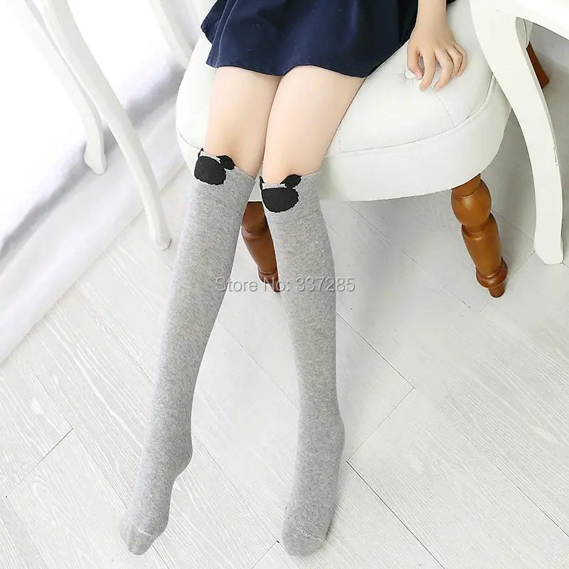 Новинка носки для маленьких девочек рисунок Микки из мультфильма высокие до