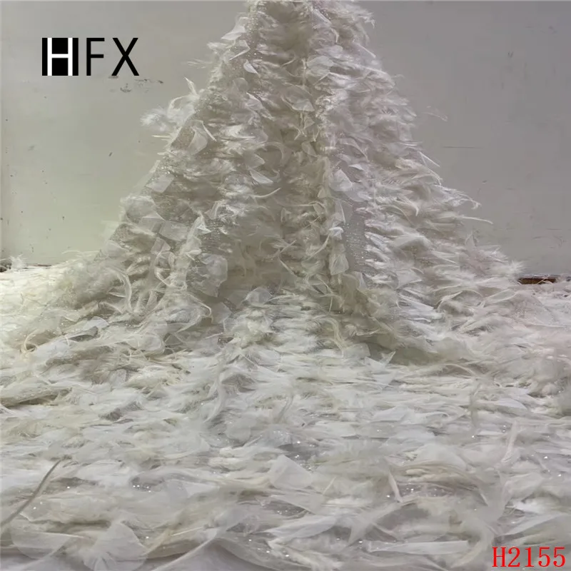 HFX Роскошная африканская кружевная ткань для свадьбы вышитая французскими