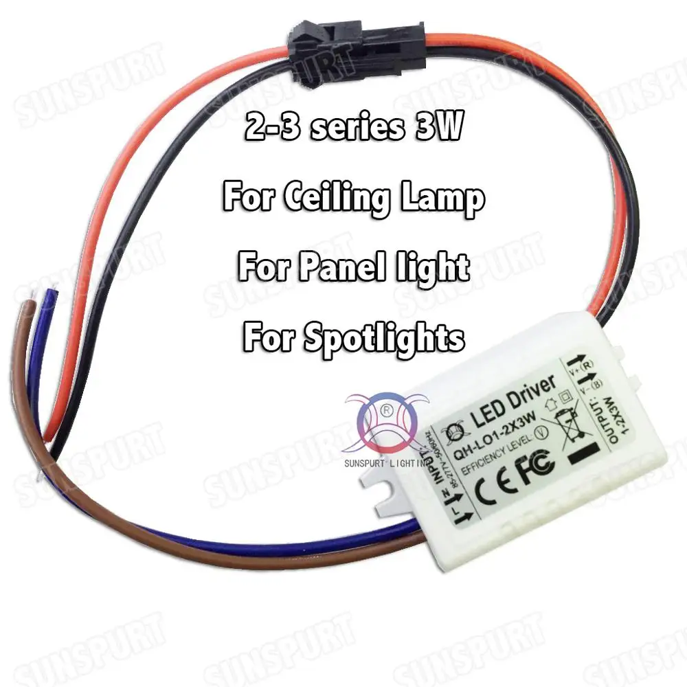 10 шт. изоляция AC85 277V в 5 Вт светодиодный драйвер 1 2x3W 600mA DC2 7V Светодиодный источник