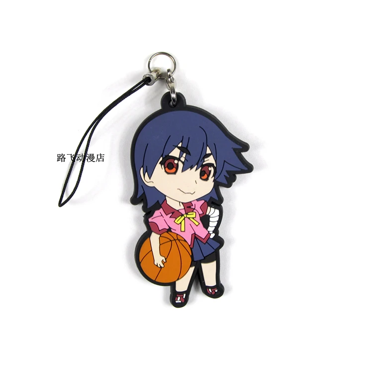 Аниме модель Nisemonogatar резиновый брелок Oshino Shinobu Hachikuji Mayoi Kanbaru Suruga фигурка кулон