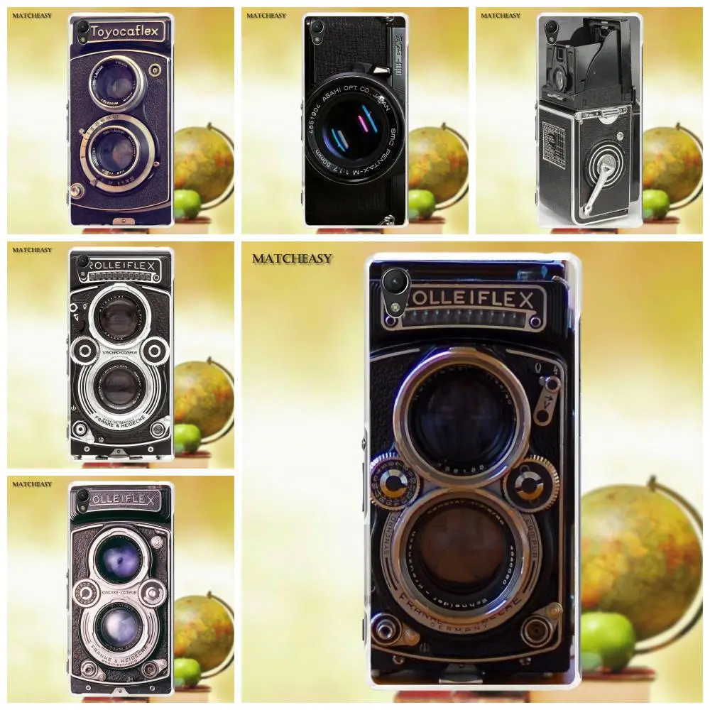 Oedmeb Rolleiflex винтажная Ретро камера для Sony Xperia Z Z1 Z2 Z3 Z4 Z5 compact Mini M2 M4 M5 T3 E3 XA мягкий