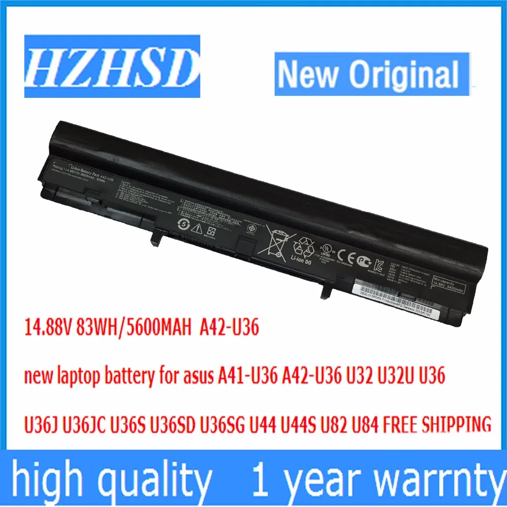 

14.88V 83WH 5600MAH new A42-U36 laptop battery for asus A41-U36 U32 U32U U36 U36J U36JC U36S U36SD U36SG U44 U44S U82 U84