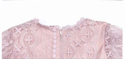 Летняя детская одежда для девочек с рукавами-фонариками платье сетки лоскутное