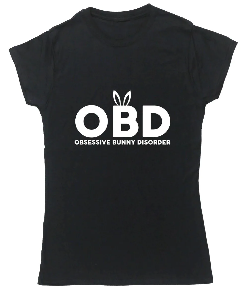 Женские топы OBD Obsessive bunny disorder футболка женские футболки подарки Прямая