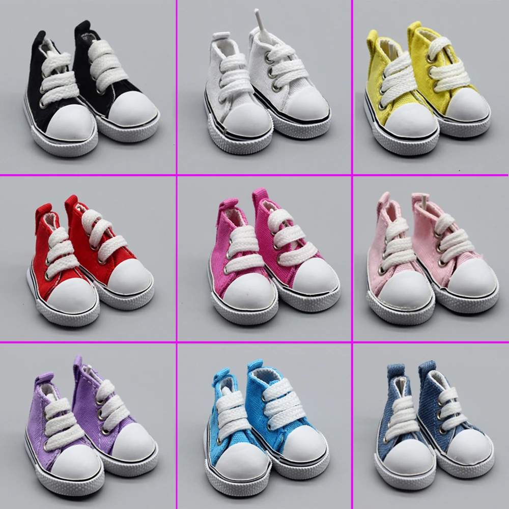 7Pair/lot 1/6 BJD Accessories Shoes 5CM Doll Shoes For Russian Doll toys