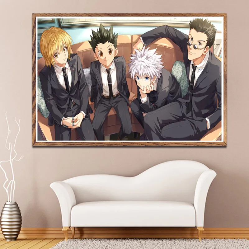 P302 классический японский аниме фильм Hunter x художественная картина Шелковый Холст