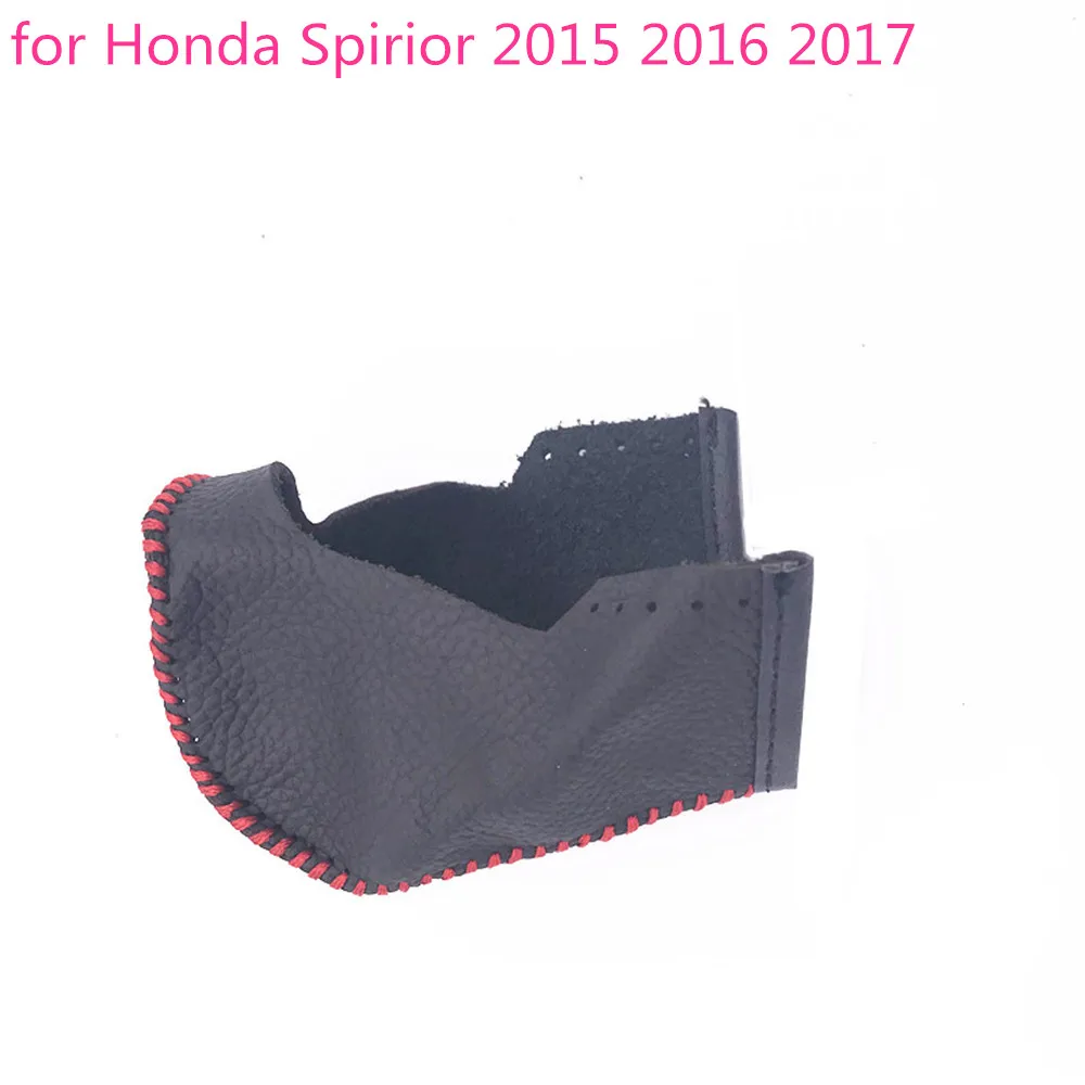 Чехол из натуральной кожи для Honda spirior ручная швейная Автоматическая передача черная рукоятки рычага КПП