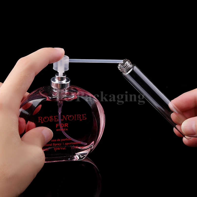 3 5 10ML Glass Spray Bottle Empty Cosmetic Perfume Container With Mist Atomizer Nozzle Small Sample Vials Parfum tube Refillable | Красота и