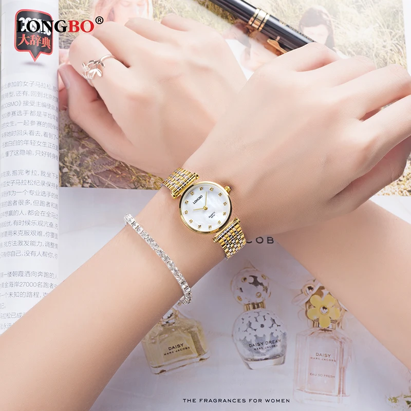 Longbo модный бренд Luxuary пары часы бизнес Стиль любителей мужчины женщины