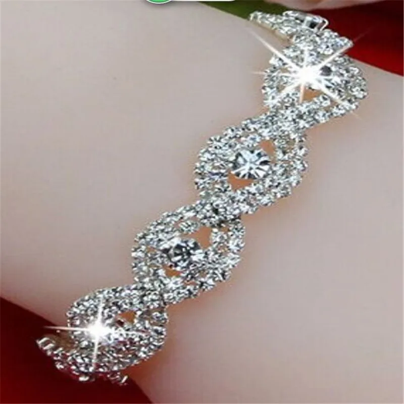 Хип хоп Bling Iced Out для мужчин s цинковый сплав Браслет теннисная цепочка браслеты