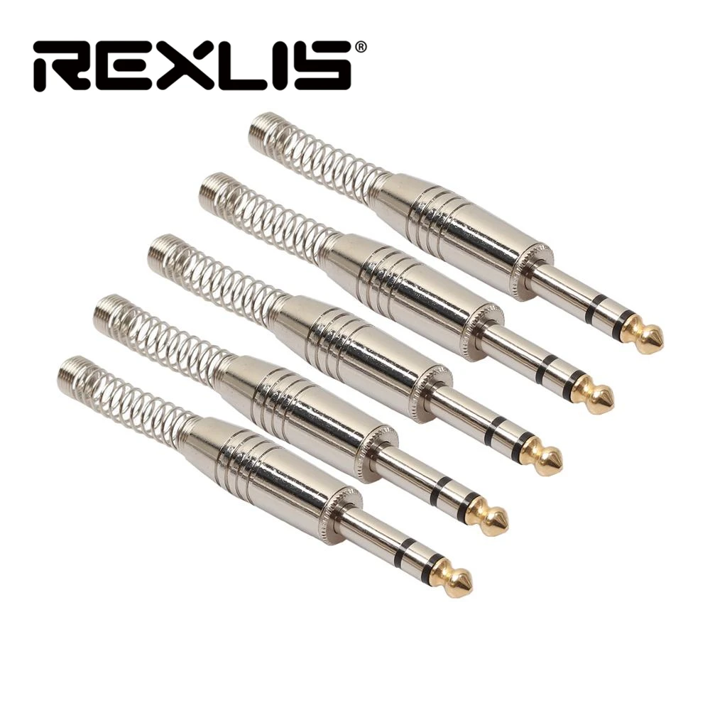 REXLIS 3pin стерео усилитель 6 35 мм микрофон разъем штекер 5 аудио 10