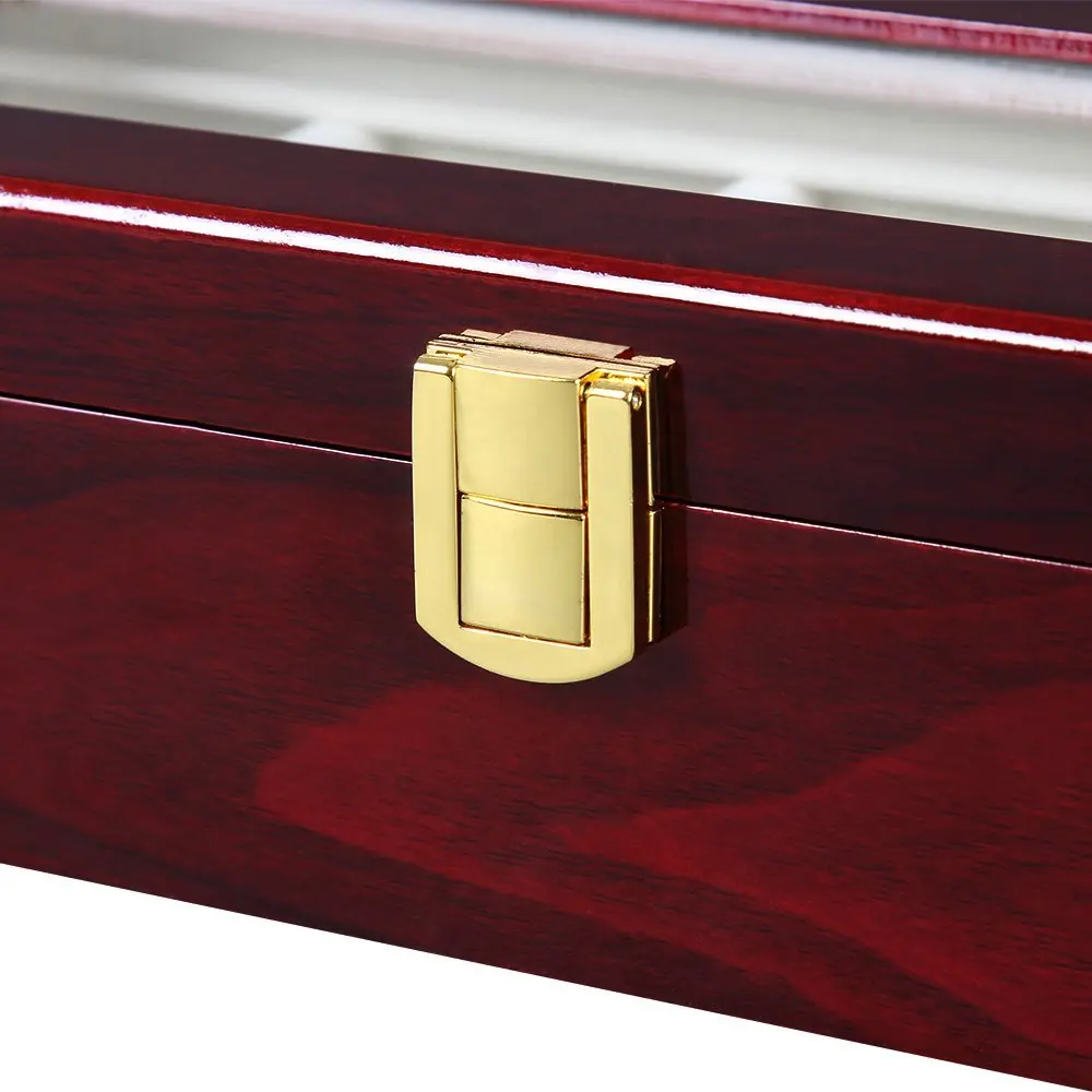 Luxury Wooden Watch Box Watch Holder Box For Watches Men Glass Top Jewelry Organizer Box 2 3 5 12 Grids Watch Organizer New D30