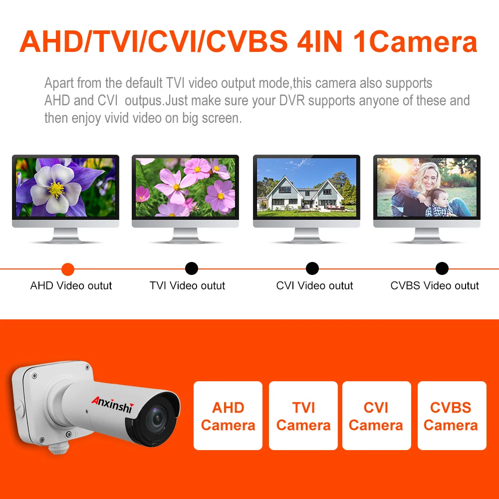 4K 8mp ultra HD 4 в 1 cvi tvi аналоговая ahd-камера звездный свет; ночное зрение IR 50 м UTC Водонепроницаемая камера видеонаблюдения SDI bullet