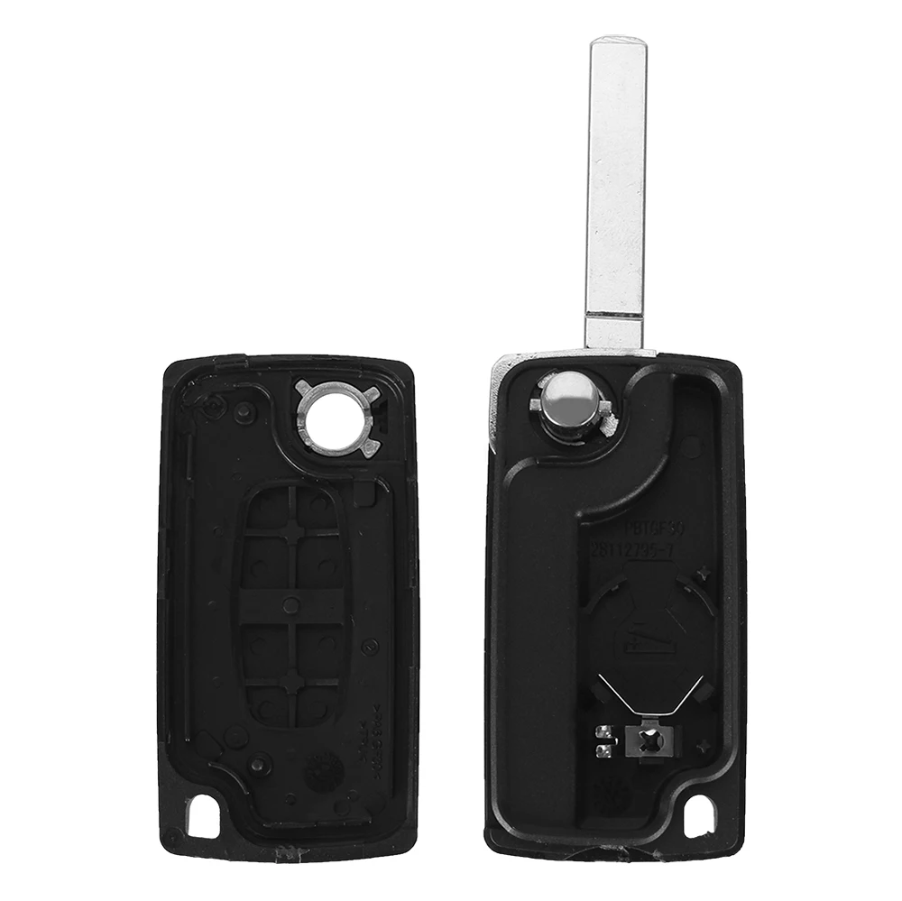 DANDKEY 10 шт. CE0536 VA2 2 кнопки дистанционного складного ключа чехол для Peugeot 207 307 308 407 807