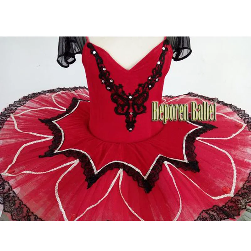 

Customized Woman Red Ballet Tutu Dresses,Flower Ballet Tutus Opera Pancake Tutu Fire Bird Ballet Solo Dance Ballerina Costumes