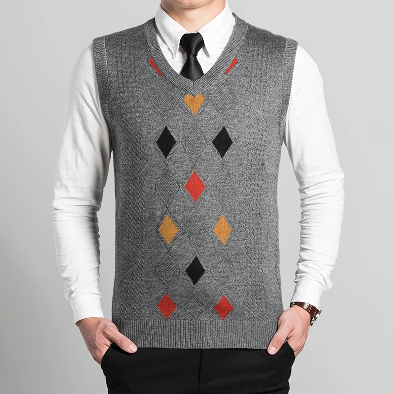 Новое поступление осенне-весенний модный мужской Трикотажный жилет без рукавов