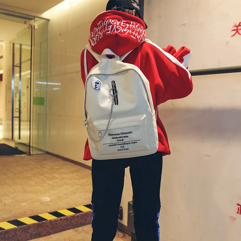 Mochilas Mujer новая цепочка для девочек подростков сумка на спине модная женская