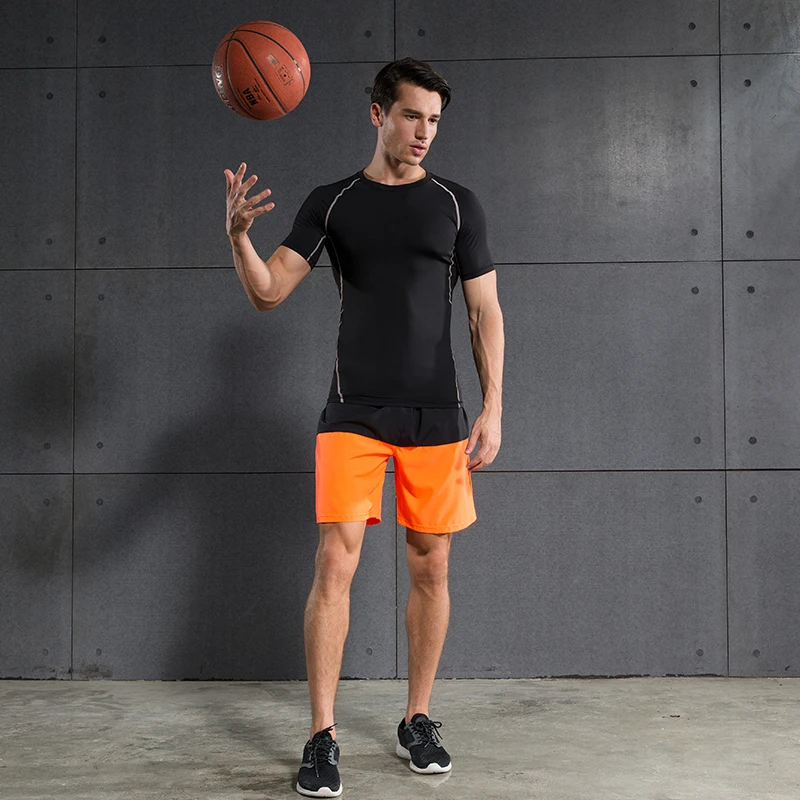 2 предмета/комплект удобная сухая дышащая дышащие шорты для бега фитнес костюмы