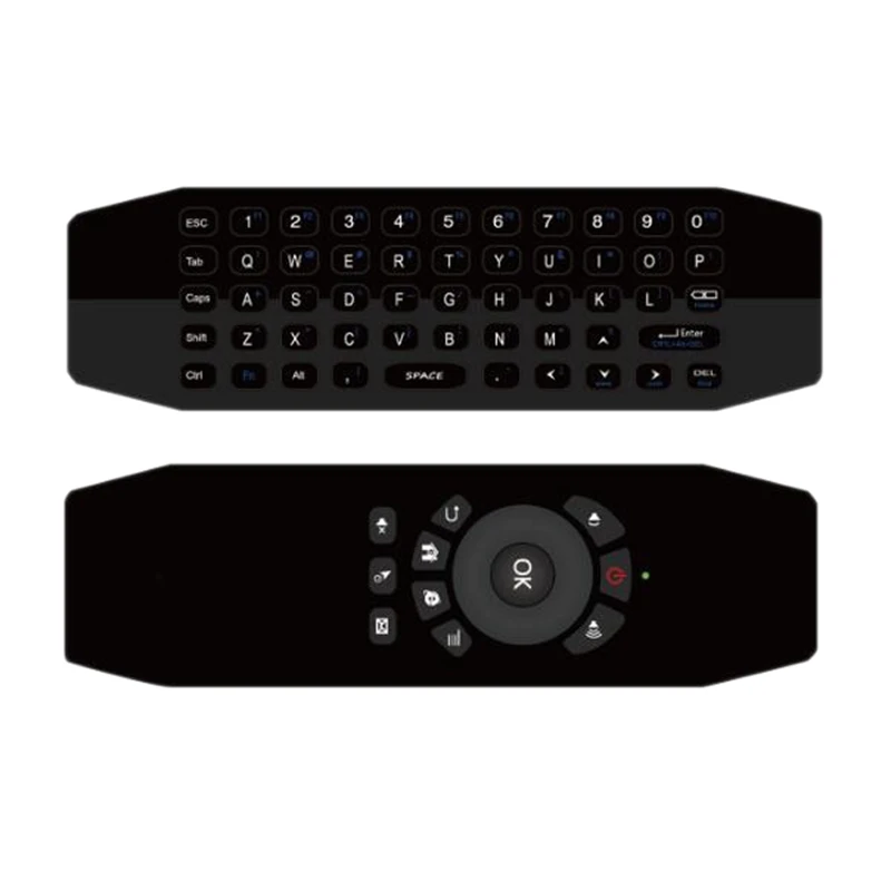 Black T5 Air mouse 2,4G Беспроводная летная мышь с микрофоном Голосовая Универсальная беспроводная клавиатура инфракрасный, обучаемый для Android Tv Box P - Цвет: Black