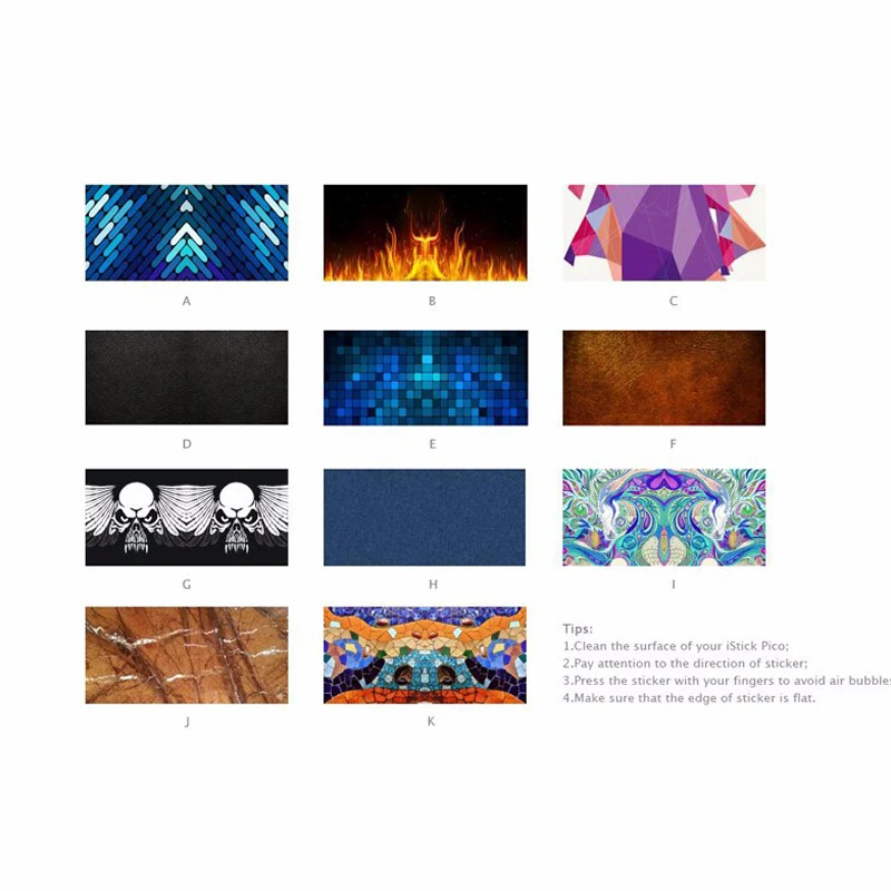 Оригинальный стикер Eleaf iStick Pico цветной чехол накладка для электронной сигареты