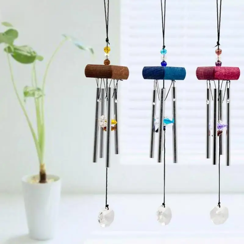 Кристалл алюминиевая трубка музыка колокола кулон украшение дома моды высокое